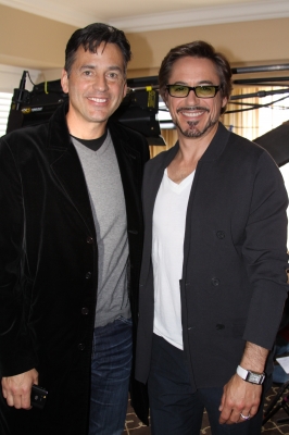 Access’ Tony Potts and Robert Downey Jr. at the ‘Iron Man 2’ press junket on April 26, 2010 in Los Angeles