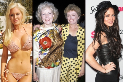 Heidi Montag, Betty White and Rue McClanahan, Lindsay Lohan
