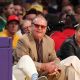 Jack Nicholson attends a game between the Oklahoma City Thunder and the Los Angeles Lakers at Staples Center in Los Angeles, California on April 18, 2010