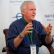 James Cameron speaks with the media at the Climate Rally on the National Mall on April 25, 2010 in Washington, D.C.