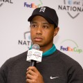 Tiger Woods discusses the upcoming AT&T National Tournament at a press conference at the Aronimink Golf Club, Newtown, Penn., May 10, 2010