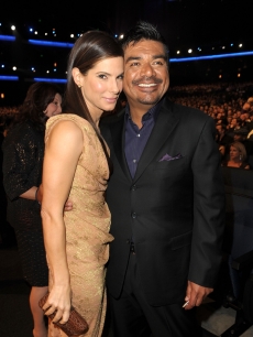 Sandra Bullock and George Lopez during the People’s Choice Awards 2010 held at Nokia Theatre L.A. Live in Los Angeles, California on January 6, 2010 