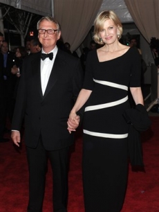 Mike Nichols and Diane Sawyer arrive at the Metropolitan Museum of Art Costume Institute gala on May 3, 2010 in New York City