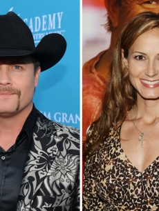 John Rich, of country group Big and Rich, and Chely Wright 