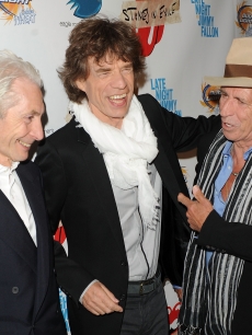 Charlie Watts, Mick Jagger, and Keith Richards attend the re-release of The Rolling Stones’ ‘Exile on Main St.’ album