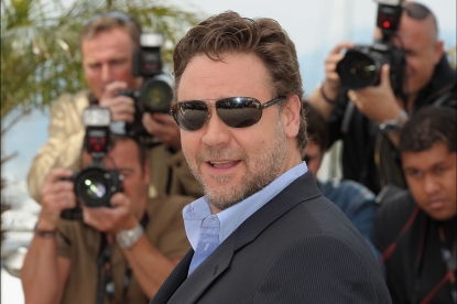 Russell Crowe attends the ‘Robin Hood’ photocall at the Palais des Festivals during the 63rd Annual Cannes Film Festival in Cannes, France on May 12, 2010 