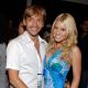 Ken Paves and Jessica Simpson backstage at the Jessica Simpson swimwear fashion show during Mercedes Benz Fashion Week: Miami Swim in the Cabana Grande tent at the Raleigh Hotel on July 14, 2007 in Miami Beach
