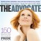 Cynthia Nixon on the cover of the June/July issue of The Advocate, 2010