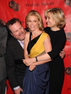 Eric Stonestreet, Julie Bowen and Diane Sawyer attend the 69th Annual Peabody Awards at The Waldorf Astoria, NYC, May 17, 2010