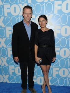 Hugh Laurie and Lisa Edelstein attend the 2010 FOX Upfront after party at Wollman Rink, Central Park, NYC, May 17, 2010