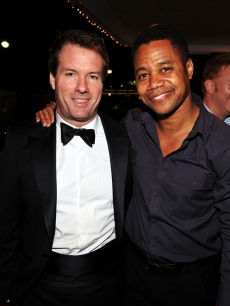 Michael Saylor and Cuba Gooding Jr. attend the ‘Art of Elysium Paradis Dinner and Party’ at Michael Saylor’s Yacht, Slip S05 during the 63rd Annual Cannes Film Festival on May 19, 2010