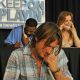 Kieth Urban and Nicole Kidman work the phone bank during the ‘Music City Keep on Playin’’ benefit concert at the Nashville Convention center in Nashville, Tennessee on May 16, 2010