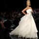 Mischa Barton shows off a creation from Rosa Clara’s latest bridal collection in Barcelona, Spain, May 18, 2010