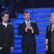 Ryan Seacrest stands with Lee DeWyze and Crystal Bowersox as they compete on ‘American Idol,’ Los Angeles, May 25, 2010