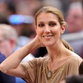 Celine Dion attends the Portland Trailblazers Vs. New York Knicks game at Madison Square Garden in New York City on December 7, 2009