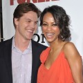Keith Britton and Zoe Saldana arrive to the ‘Death At A Funeral’ Los Angeles premiere in Hollywood, California on April 12, 2010 