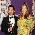 Jessica Biel poses with designer Marc Jacobs at the CFDA Fashion Awards at Alice Tully Hall, Lincoln Center in New York City on June 7, 2010