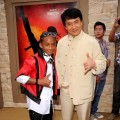 Jaden Smith and Jackie Chan pose at the ‘The Karate Kid’ premiere after party at Mann Village Theatre in Westwood, Calif., on June 7, 2010
