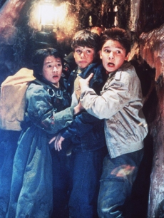 Ke Huy Quan, Sean Astin and Corey Feldman in ‘The Goonies’