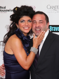 Teresa Giudice and husband Joe Giudice attend ‘The Real Housewives of New Jersey’ season two premiere at The Brownstone in Paterson, New Jersey on May 3, 2010