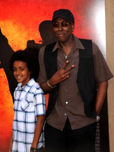 Arsenio Hall poses with son Arsenio Hall Jr. at the ‘The Karate Kid’ premiere after party at Mann Village Theatre in Westwood, Calif., on June 7, 2010