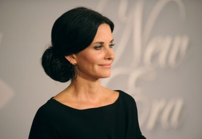 Courteney Cox arrives at the 2010 Crystal + Lucy Awards: A New Era at Hyatt Regency Century Plaza in Century City, California on June 1, 2010 