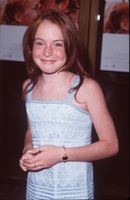A young Lindsay Lohan at the premiere of ‘The Parent Trap’ in LA on July 2, 1998