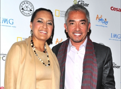 Cesar Millan and then-wife Ilusion in 2009