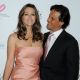 Elizabeth Hurley and husband Arun Nayar attend the Evelyne H. Lauder photo Exhibition at Galeries Lafayette, Paris, France, June 1, 2010