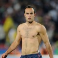 Landon Donovan of the United States walks off the pitch after the 2010 FIFA World Cup South Africa Group C match between Slovenia and USA at Ellis Park Stadium in Johannesburg, South Africa on June 18, 2010 