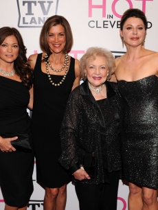 Valerie Bertinelli, Wendie Malick, Betty White and Jane Leeves attend the ‘Hot in Cleveland’ premiere at the Crosby Street Hotel, NYC, June 14, 2010