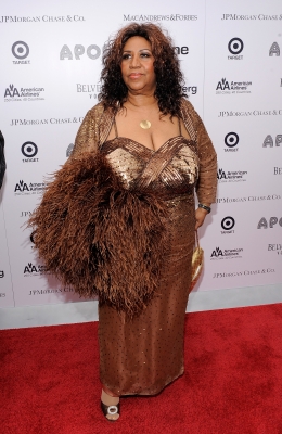Aretha Franklin steps out at the 2010 Apollo Theater Spring Benefit Concert & Awards Ceremony at The Apollo Theater in New York City on June 14, 2010