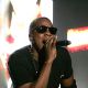 Jay-Z rocks the crowd at the Bonnaroo Music and Arts Festival in Tennessee on June 12, 2010