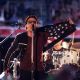 U2’s Bono displays his love for the U.S.A. at the Super Bowl XXXVI - Halftime Show at the Louisiana Superdome in New Orleans, La., on February 3, 2002