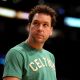 Dane Cook stands on the side line before Game Six of the 2010 NBA Finals between the Boston Celtics and the Los Angeles Lakers at Staples Center, LA, June 15, 2010