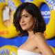 Salma Hayek looks stunning in white at the premiere of ‘Grown Ups’ at the Ziegfeld Theatre in New York City on June 23, 2010
