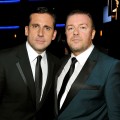 ‘Office’ men Steve Carell and Ricky Gervais at the 61st Primetime Emmy Awards on September 20, 2009