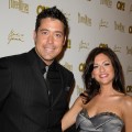 ‘Bachelorette’ Jillian Harris and Ed Swiderski attend the OK! Magazine pre-Oscar party at Beso in Hollywood, California on March 5, 2010