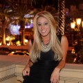 Vienna Girardi steps out at LAVO over the 2010 4th of July weekend in Las Vegas