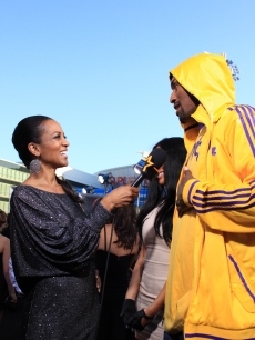 Access Hollywood’s Shaun Robinson interviews LA Laker Ron Artest at the “Eclipse” premiere, LA, June 24, 2010