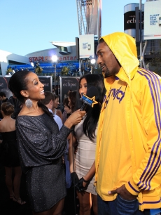 Access Hollywood’s Shaun Robinson interviews LA Laker Ron Artest at the “Eclipse” premiere, LA, June 24, 2010