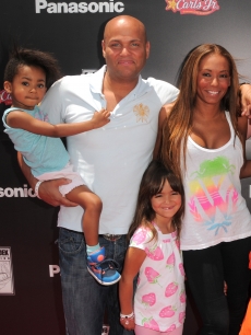 Mel B, daughter Angel and husband Stephen Belafonte, attend the Rob Dyrdek Foundation SK8 4 Life Benefit Presented by Panasonic & Carl’s Jr at Fantasy Factory, LA, May 22, 2010