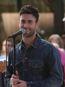 Adam Levine of Maroon 5 performs on NBC’s “Today” show at Rockefeller Center in New York City on July 2, 2010 