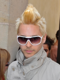 Jared Leto arrives to attend the Christian Dior show as part of Paris Fashion Week Fall/ Winter 2011 at Musee Rodin, Paris, July 5, 2010
