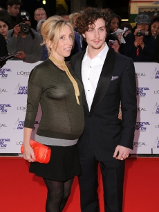Director Sam Taylor-Wood and Aaron Johnson attend the National Movie Awards 2010 at the Royal Festival Hall on May 26, 2010 in London, England
