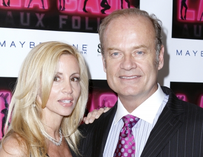 Camille Grammer and Kelsey Grammer attend the opening of “La Cage Aux Folles” on Broadway at the Providence in New York Cityon April 18, 2010 