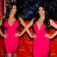 Kim Kardashian checks out her wax figure at Madame Tussauds in New York City on July 1, 2010