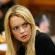 Lindsay Lohan reacts at her probation revocation hearing at the Beverly Hills Courthouse in Los Angeles, Calif. on July 6, 2010
