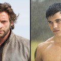 Hugh Jackman as Wolverine and Taylor Lautner as Jacob Black
