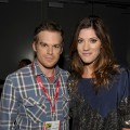 “Dexter” on-screen siblings and off-screen couple Michael C. Hall and Jennifer Carpenter pose backstage at the '‘Dexter” panel during Comic-Con International at the San Diego Convention Center in San Diego, Calif., on July 22, 2010
